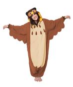 Onesie Bruine Uil Pak XS-S Uilenpak Kostuum Bruin Vogel 152, Ophalen of Verzenden, Nieuw