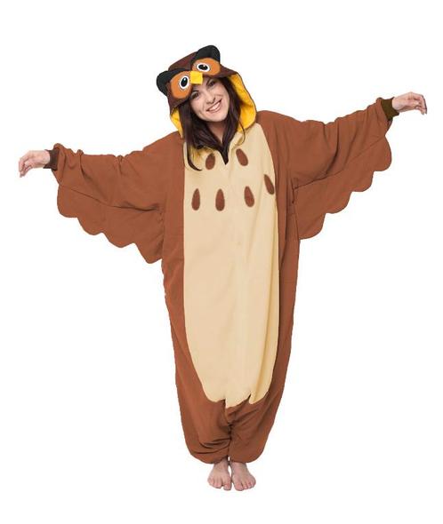 Onesie Bruine Uil Pak XS-S Uilenpak Kostuum Bruin Vogel 152, Kleding | Dames, Carnavalskleding en Feestkleding, Nieuw, Ophalen of Verzenden
