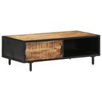 vidaXL Table basse 105x50x35 cm Bois de manguier brut, Maison & Meubles, Verzenden, Neuf