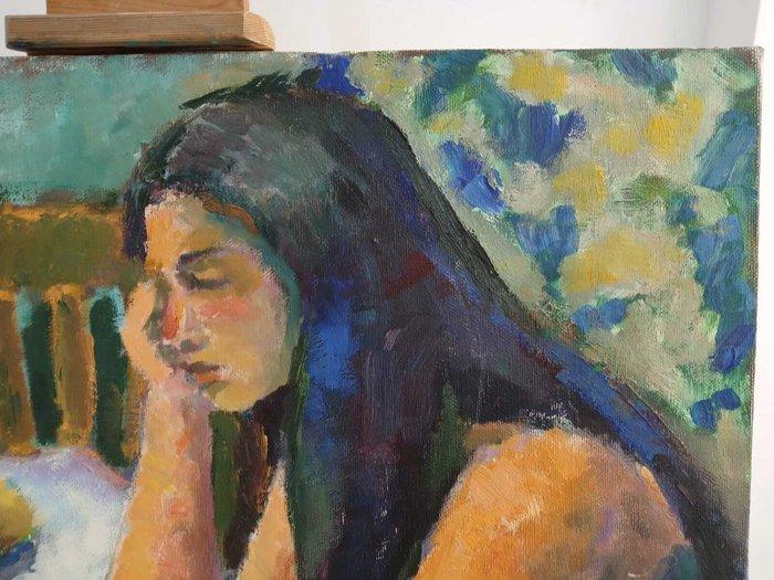 Margarita Sanchez (XX) - NO RESERVE - La Divine Jeunese, Antiek en Kunst, Kunst | Schilderijen | Klassiek