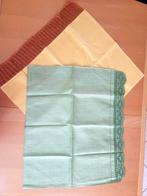 Vintage handdoeken, linnen, handgemaakt en gehaakt. -