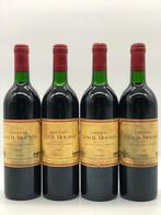 4 x 75cl Chateau Lynch-Moussas 1987 (Bordeaux, rood), Rode wijn, Ophalen of Verzenden