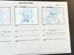 Walt Disney - Productie storyboardpagina met de hand, Nieuw
