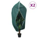 vidaXL Plantenhoezen met ritssluiting 2 st 70 g/m² 1,2x1,8 m, Verzenden