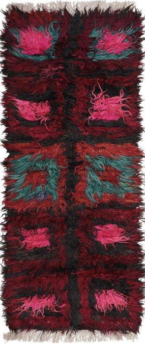 Tapis Kilim tissé à la main de créateur moderne et végétal