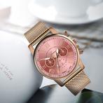 Luxe Horloge voor Dames - Modieus Kwarts Uurwerk Mesh Bandje, Verzenden, Nieuw, Geneva