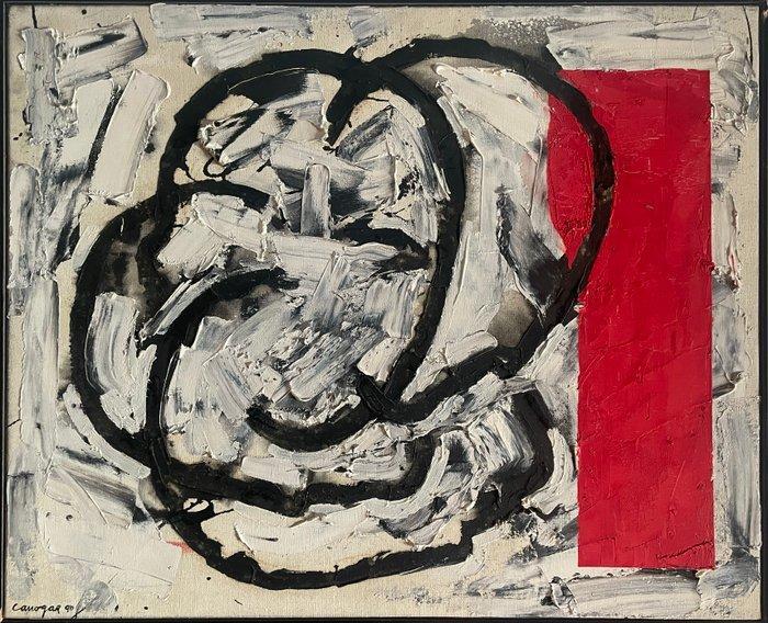 Rafael Canogar (1935) - Escena urbana No1 -90, Antiek en Kunst, Kunst | Schilderijen | Modern