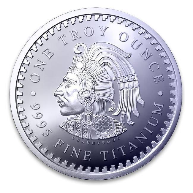 Verenigde Staten. 10 x 1 oz Titanium Aztec Calendar Round BU, Postzegels en Munten, Edelmetalen en Baren