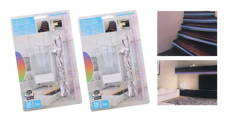 LED strips blauw, 2x2 meter (IP20, op 6 AA batterijen), Doe-het-zelf en Bouw, Gereedschap | Overige machines, Nieuw, Verzenden