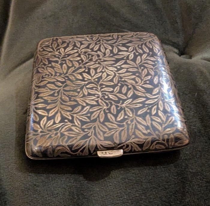 Zonder Minimumprijs - Sigarettendoos - .925 zilver, Verzamelen, Rookartikelen, Aanstekers en Luciferdoosjes