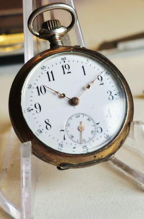 Cylinder 10 rubis pocket watch - pocket watch - 56949 -, Handtassen en Accessoires, Horloges | Heren