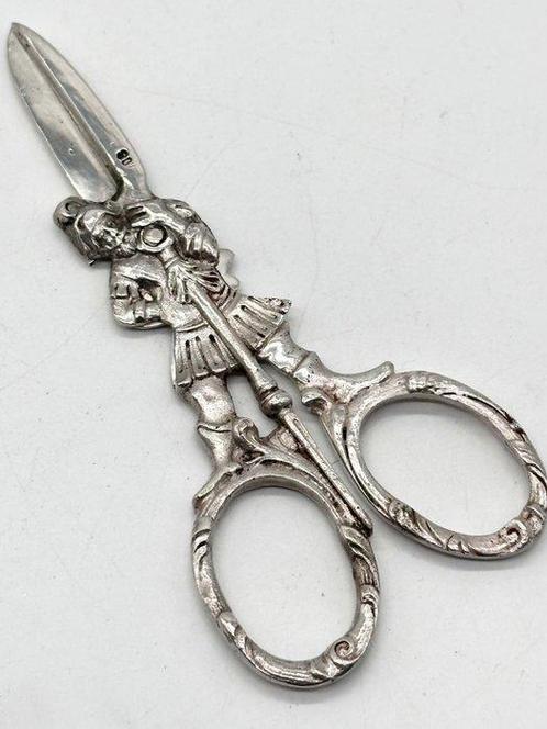 Ciseaux à raisins - Argent 800 - Testé pour largent,, Antiek en Kunst, Antiek | Zilver en Goud