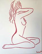 Liesens - Relaxing girl ( monochroom red) lot van 2