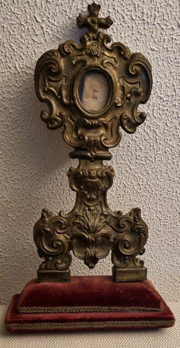 Ostensoir - Bois, Bronze, Velours - 1750-1800 - 45 cm, Antiek en Kunst, Kunst | Niet-Westerse kunst
