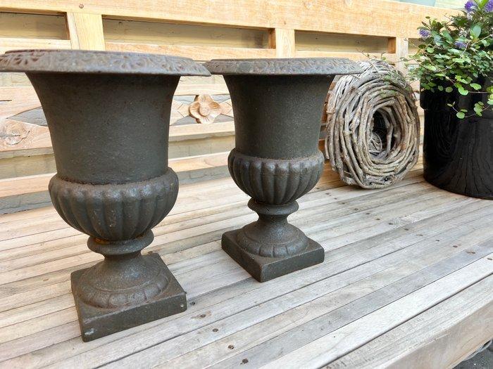 sculptuur, Franse Medici Vaas gietijzer evt voor sokkel - 0, Antiek en Kunst, Curiosa en Brocante