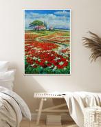 CleliaArt - Poppy Paradise, Antiek en Kunst, Kunst | Schilderijen | Modern