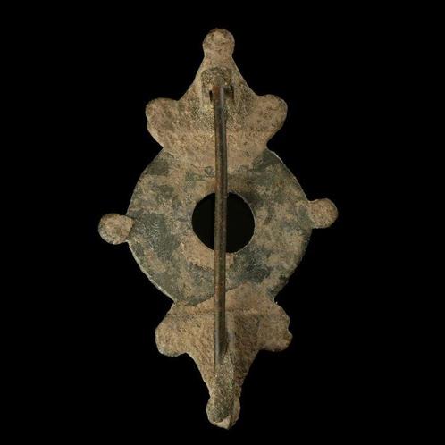 Oud-Romeins Brons Gepatineerde fibula (Zonder Minimumprijs), Antiek en Kunst, Antiek | Overige Antiek