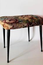 1940-1950 - Poggiapiedi - Kruk - Hout, IJzer, Textiel, Antiek en Kunst, Curiosa en Brocante