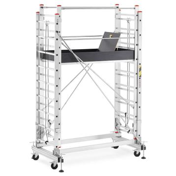 Rolsteiger - uitschuifbare steiger - aluminium - 436 cm beschikbaar voor biedingen