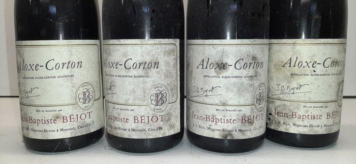 1985 Jean-Baptiste Bejot - Aloxe-Corton - 4 Flessen (0.75, Verzamelen, Wijnen