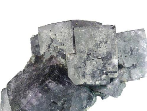 GRATIS VERZENDING - Grote paarse kubieke FLUORIET uit, Verzamelen, Mineralen en Fossielen