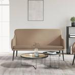 vidaXL Bankje 110x76x80 cm kunstleer cappuccinokleurig, Huis en Inrichting, Verzenden, Nieuw