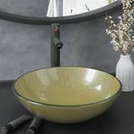 vidaXL Wastafel met kraan en pop-up afvoer gehard glas, Verzenden, Nieuw