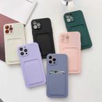 iPhone 12 Pro Max Kaarthouder - Wallet Card Slot Cover Hoesj