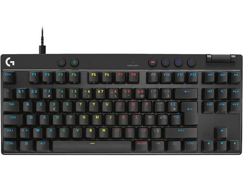 Logitech - Gaming-toetsenbord - Azerty - Zwart, Computers en Software, Toetsenborden, Bedraad, Azerty, Nieuw, Verzenden