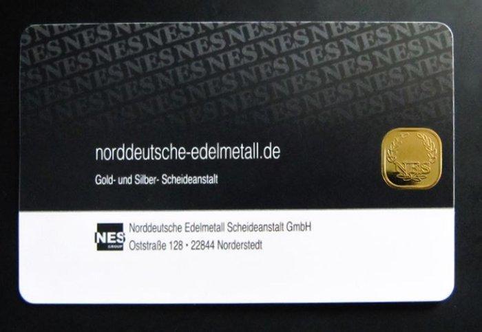 1 gram - Goud - NES - Verzegeld en met certificaat (Zonder, Postzegels en Munten, Edelmetalen en Baren