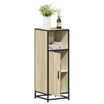 vidaXL Badkamerkast 35x37,5x100 cm bewerkt hout sonoma, Verzenden, Nieuw