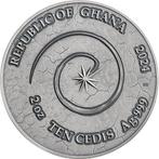 Ghana. 10 Cedis 2024 Salamander - Chronicles of Fire 2 oz