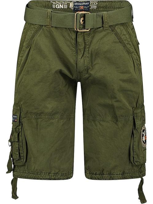 Heren Korte Broek Zakken Geographical Norway Kaki Pantheon, Kleding | Heren, Broeken en Pantalons, Verzenden