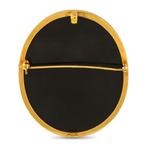 Broche - 18 carats Or jaune, Broche en onyx et or jaune 18, Handtassen en Accessoires, Antieke sieraden