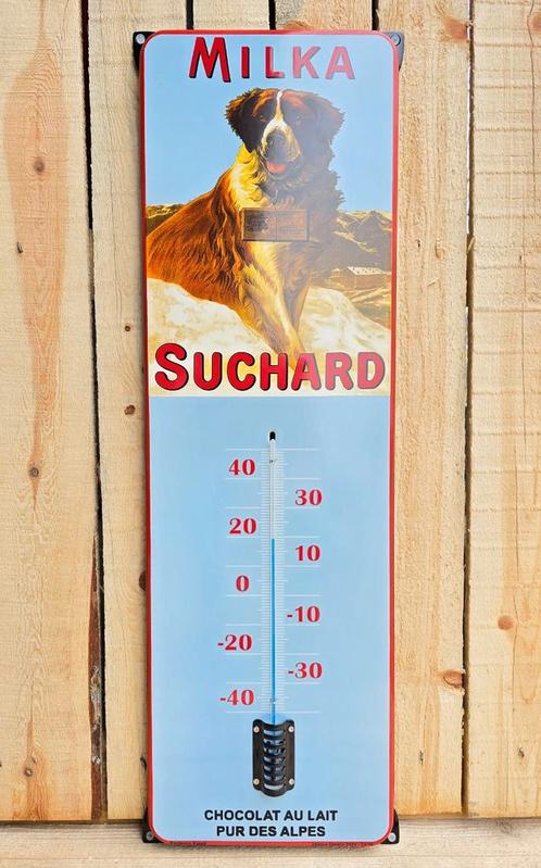 Handgemaakte emaille thermometer Milka Suchard, Verzamelen, Merken en Reclamevoorwerpen, Verzenden