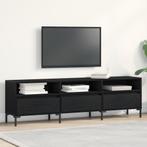 vidaXL TV-kast Zwart Eiken 150x30x44,5 cm Bewerkt Hout, Verzenden, Nieuw
