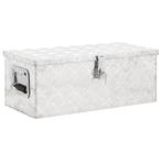vidaXL Opbergbox 70x31x27 cm aluminium zilverkleurig, Doe-het-zelf en Bouw, Verzenden, Nieuw