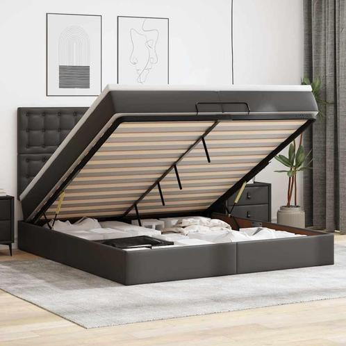 vidaXL Ottoman bed met matrassen en LEDs 200x200cm, Huis en Inrichting, Slaapkamer | Bedden, Nieuw, Verzenden