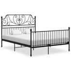 vidaXL Bedframe metaal zwart 140x200 cm, Huis en Inrichting, Verzenden, Nieuw