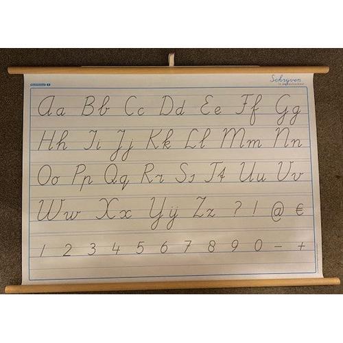 Schrijven in de basisschool Wandletterkaart Rechtshandig, Boeken, Schoolboeken, Verzenden