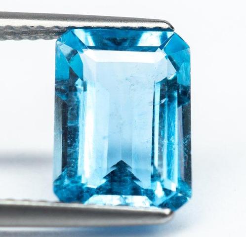 Zonder Minimumprijs Aquamarijn  - 2.64 ct - Antwerp, Handtassen en Accessoires, Edelstenen