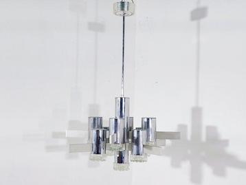 Gaetano Sciolari - Kroonluchter - Glas, Staal