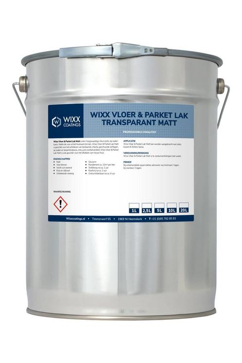 Wixx Vloer & Parket Lak Transparant Matt 2.5L, Doe-het-zelf en Bouw, Verf, Beits en Lak, Nieuw, Verzenden