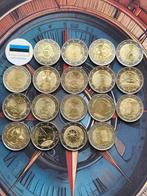 Estland. 2 Euro 2012/2025 (18 coins) (Zonder Minimumprijs), Postzegels en Munten, Munten | Europa | Euromunten