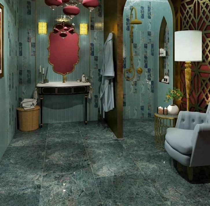 Lux Kiano Esmaraldo ( Green ) 60x120 LEVIGLASS / Hoogglans, Doe-het-zelf en Bouw, Tegels, Ophalen of Verzenden