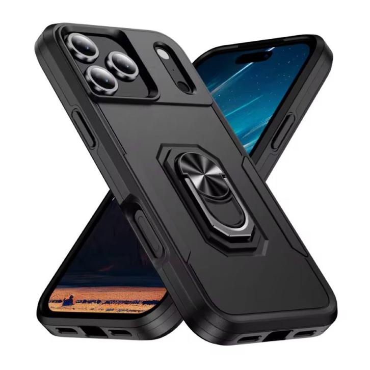 iPhone 17 Pro Max - Militair Shockproof Hoesje met Kickstand, Telecommunicatie, Mobiele telefoons | Hoesjes en Screenprotectors | Apple iPhone