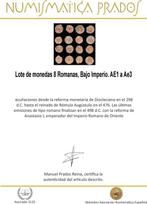 Romeinse Rijk Lote 8 monedas Æ acuñadas entre los siglos III, Postzegels en Munten