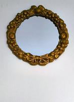 Spiegel - Verguld, Glas, Fluweel, Gips - Gedetailleerd, Antiek en Kunst