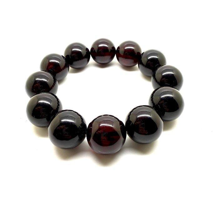 Baltische amber kralen armband in kersenrood ø19 52,6g -, Verzamelen, Dierenverzamelingen