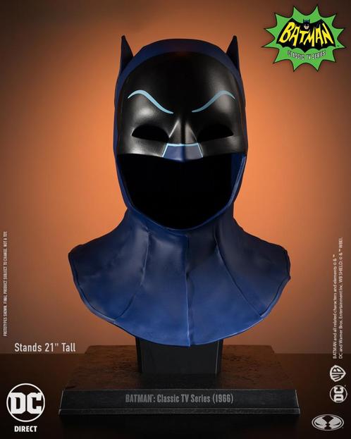 Batman 1966 DC Direct Replica 1/1 Batman Cowl 53 cm, Verzamelen, Film en Tv, Ophalen of Verzenden